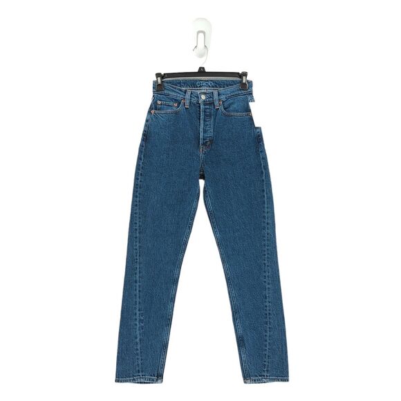 ETICA Women 24 Alex Twist Jeans Sequoia Blue High Rise Ankle Cropped Skinny NEW - Picture 3 of 9